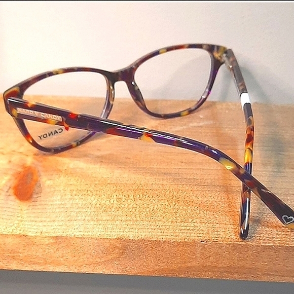 NEW Prescription Ready Eyeglass Frame, multi colored, 52-14-135 petite glasses - Picture 3 of 4